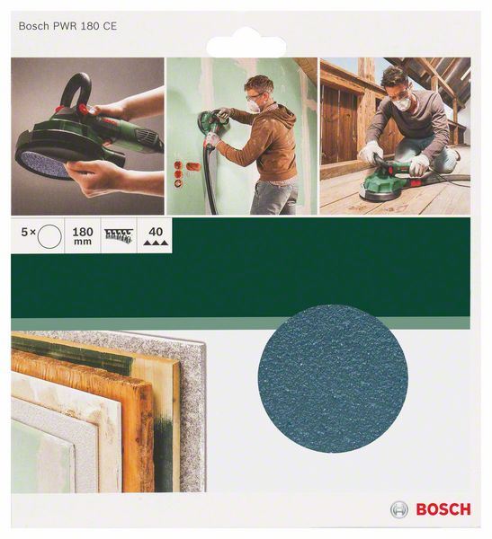 Brusni listovi PWR 180 mm K40 Bosch 2609256D36 (2609256D36)